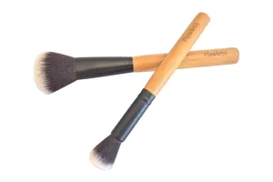 Flawless Bamboo Contour and Highlighter Makeup Brush Duo