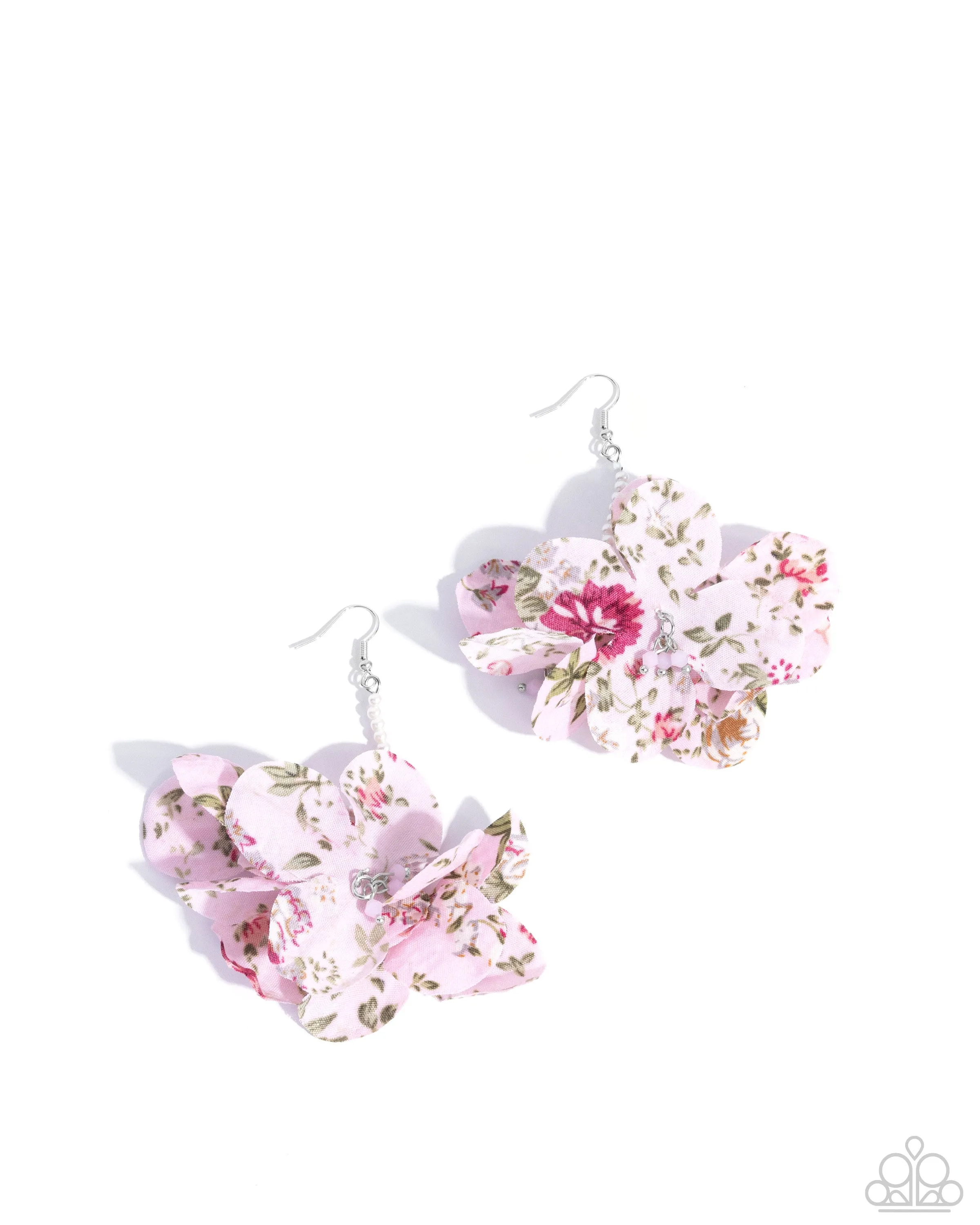 Flourishing Fantasia Pink Earrings Paparazzi