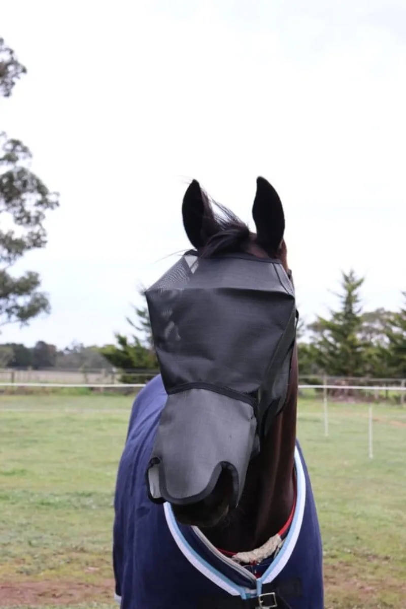 Flyveils by Design Fly Veil 100% UV Blockout Shaped Nose (FVDBUV)