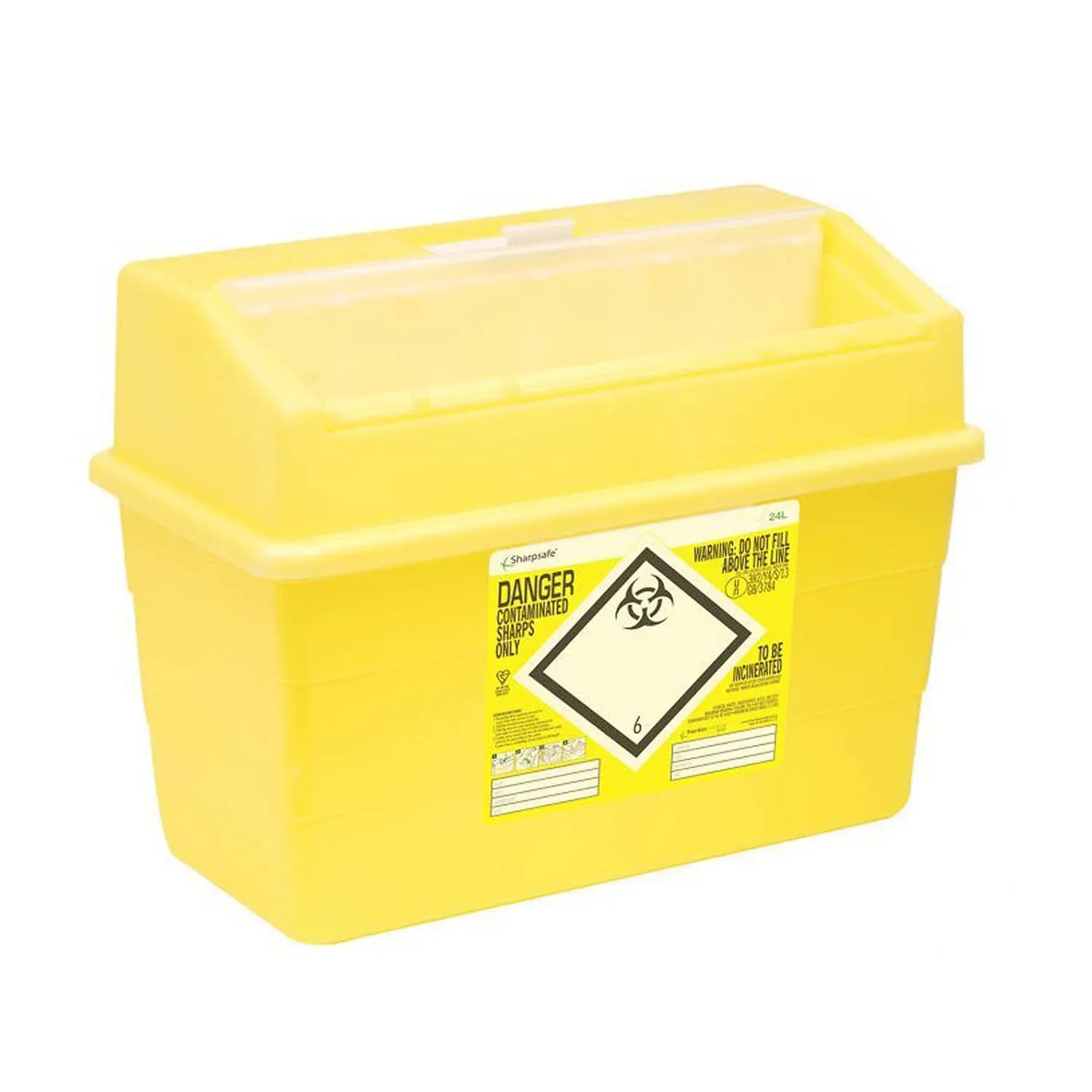 Frontier Sharpsafe Sharps Container | Yellow | 24L | Single