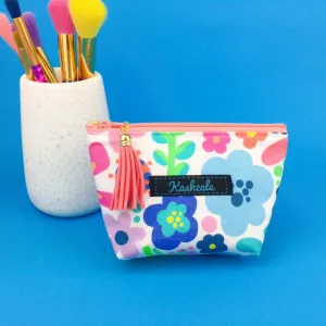 Garden Party Small Makeup Bag.  Kasey Rainbow Design.