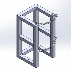 Gas Cylinder Barricade Rack (1x1)
