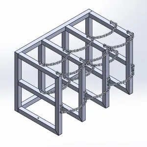 Gas Cylinder Barricade Rack (3x2)