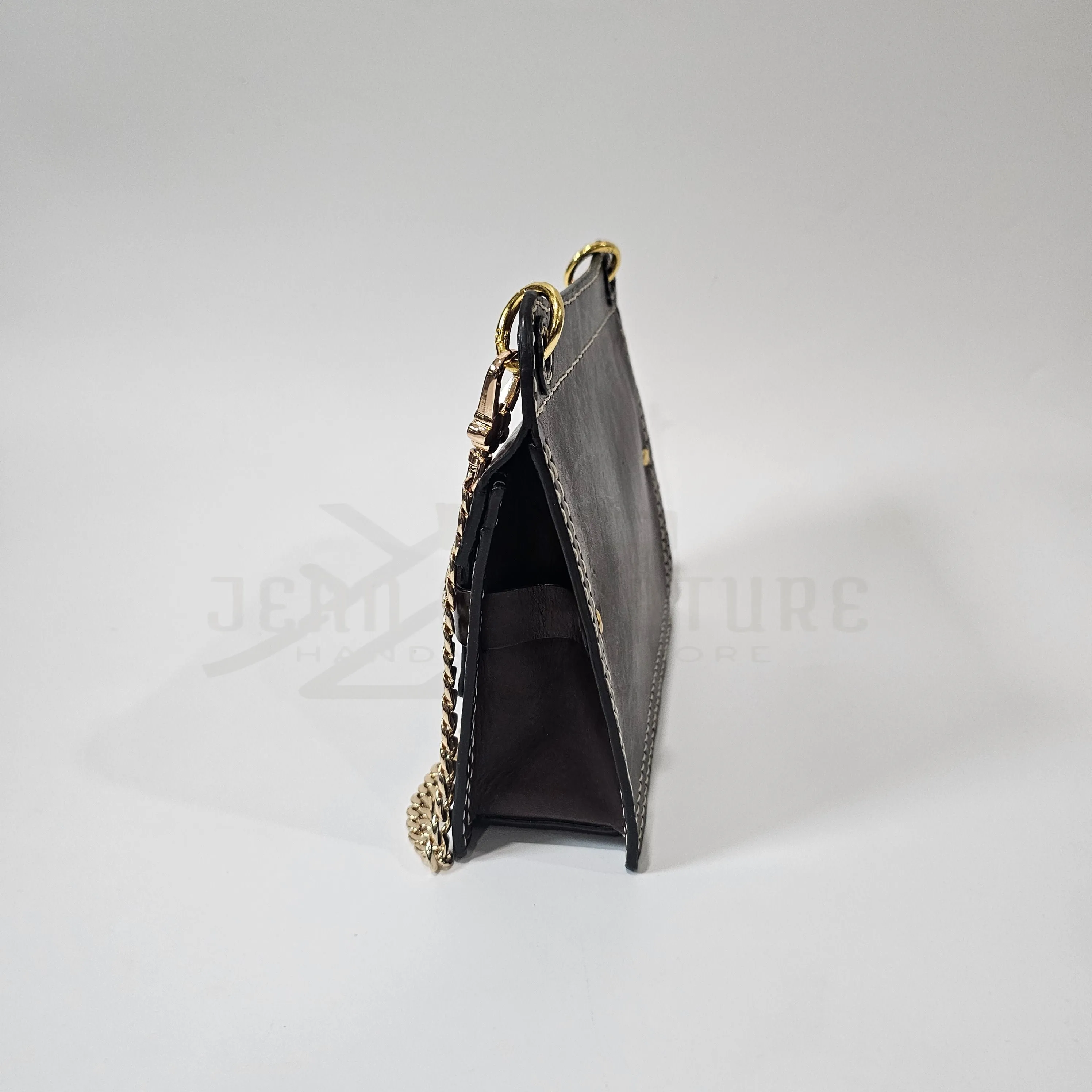 Genevieve Extra-small Leather Handbag - Brown