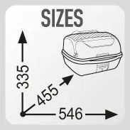 Givi E43 Monolock Top Box   extras (43 litre)