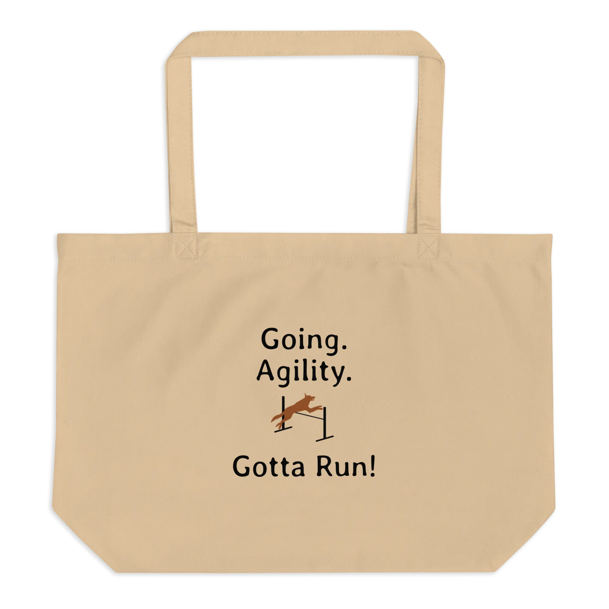 Going. Agility, Gotta Run X-Large Tote/ Shopping Bags