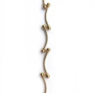 Gold Wave Link Chain by the Inch (#299)