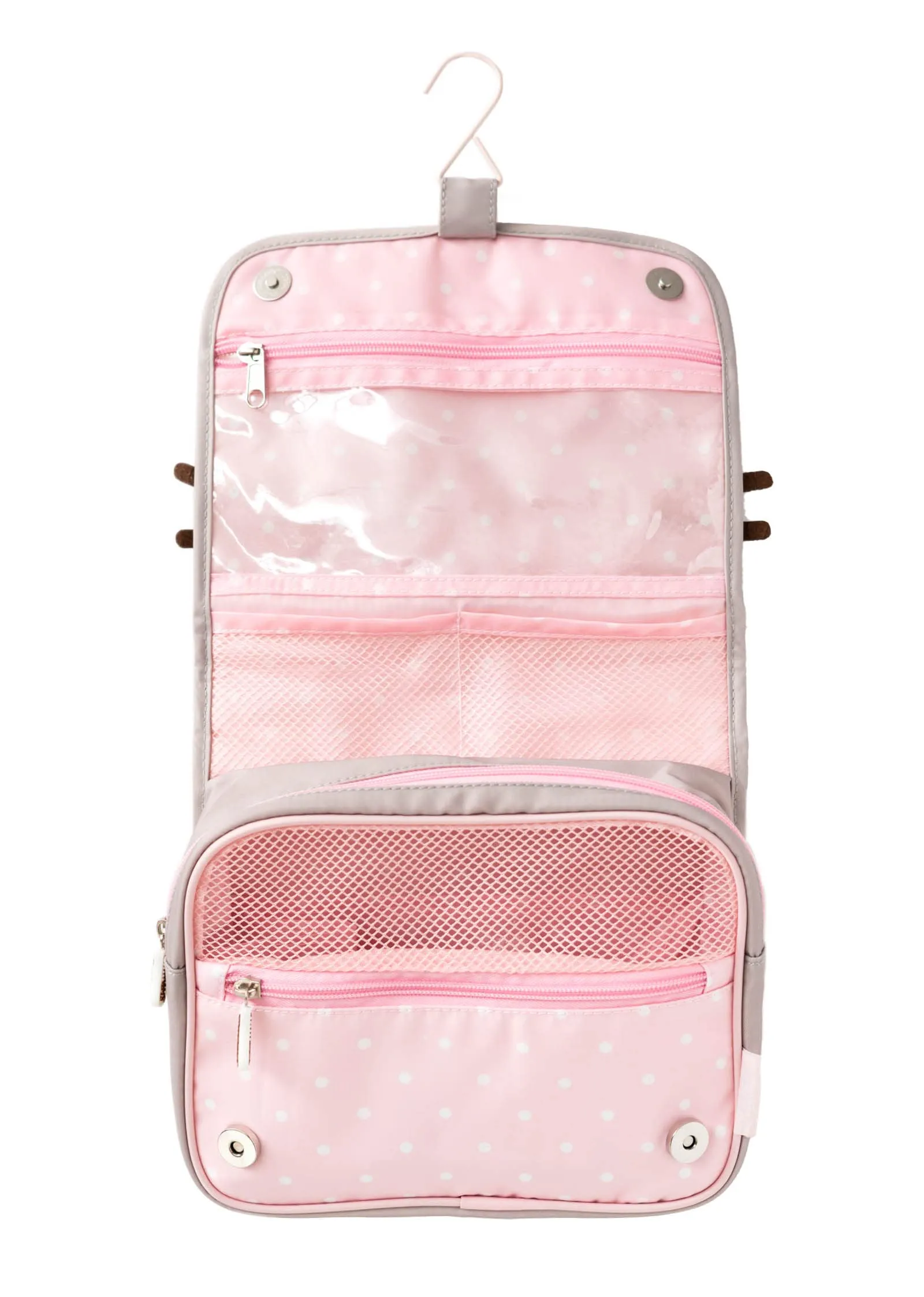 Grupo Erik Hanging Travel Toiletry Bag Pusheen | Hanging Toiletry Bag with Hanging Hook, Travel Bag, Makeup Toiletry Bag, Cosmetic Bag, Pusheen Gifts - Kawaii Bag