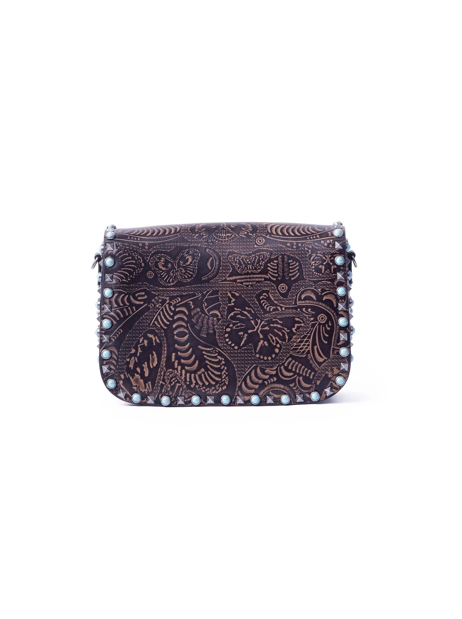 Guitar Rockstud Rolling Bag - Brown / Black