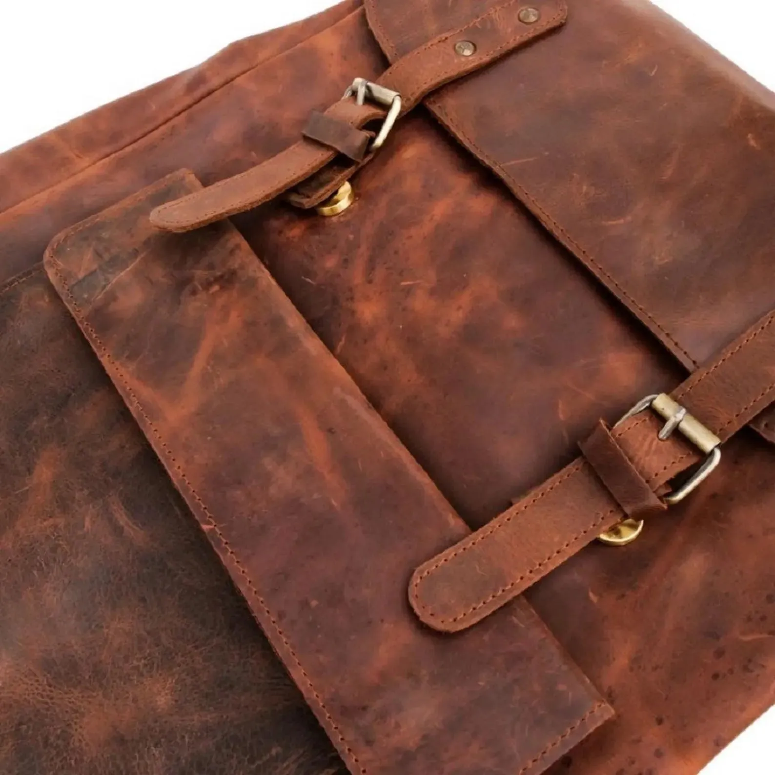 Handmade Cowhide Leather Backpack