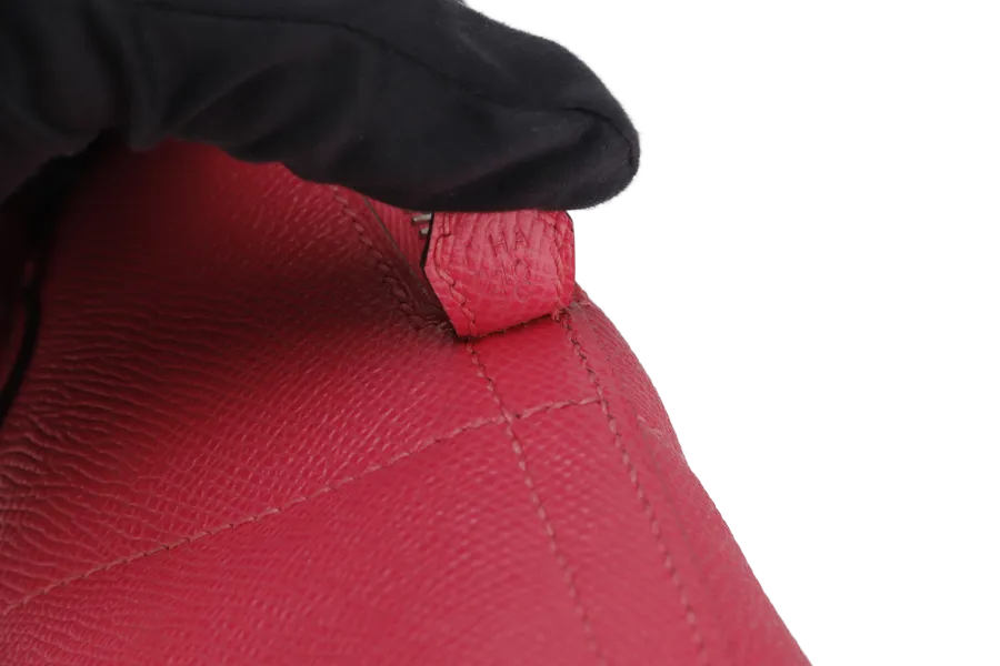 HERMES BOLIDE 27 (STAMP T) BUBBLEGUM PINK EPSOM LEATHER WITH STRAP, CARE CARD & DUST COVER