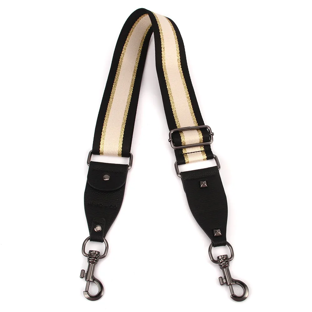 Hi Ho & Co Bag Strap Beige Gold Black