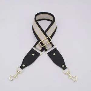 Hi Ho & Co Bag Strap Beige Gold Black