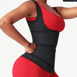 High Compression Vest &amp; Double Closure for Posture Support and Body Shaping