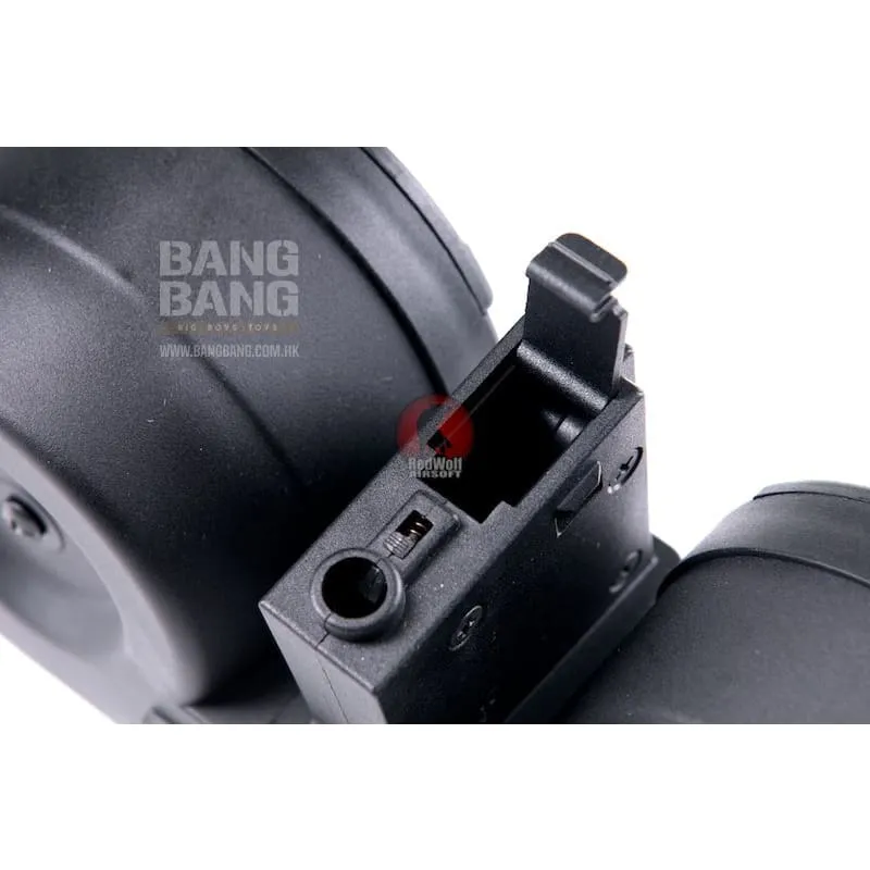 ICS Adaptive Drum Magazine w/ M4 Magazine Adapter - BK