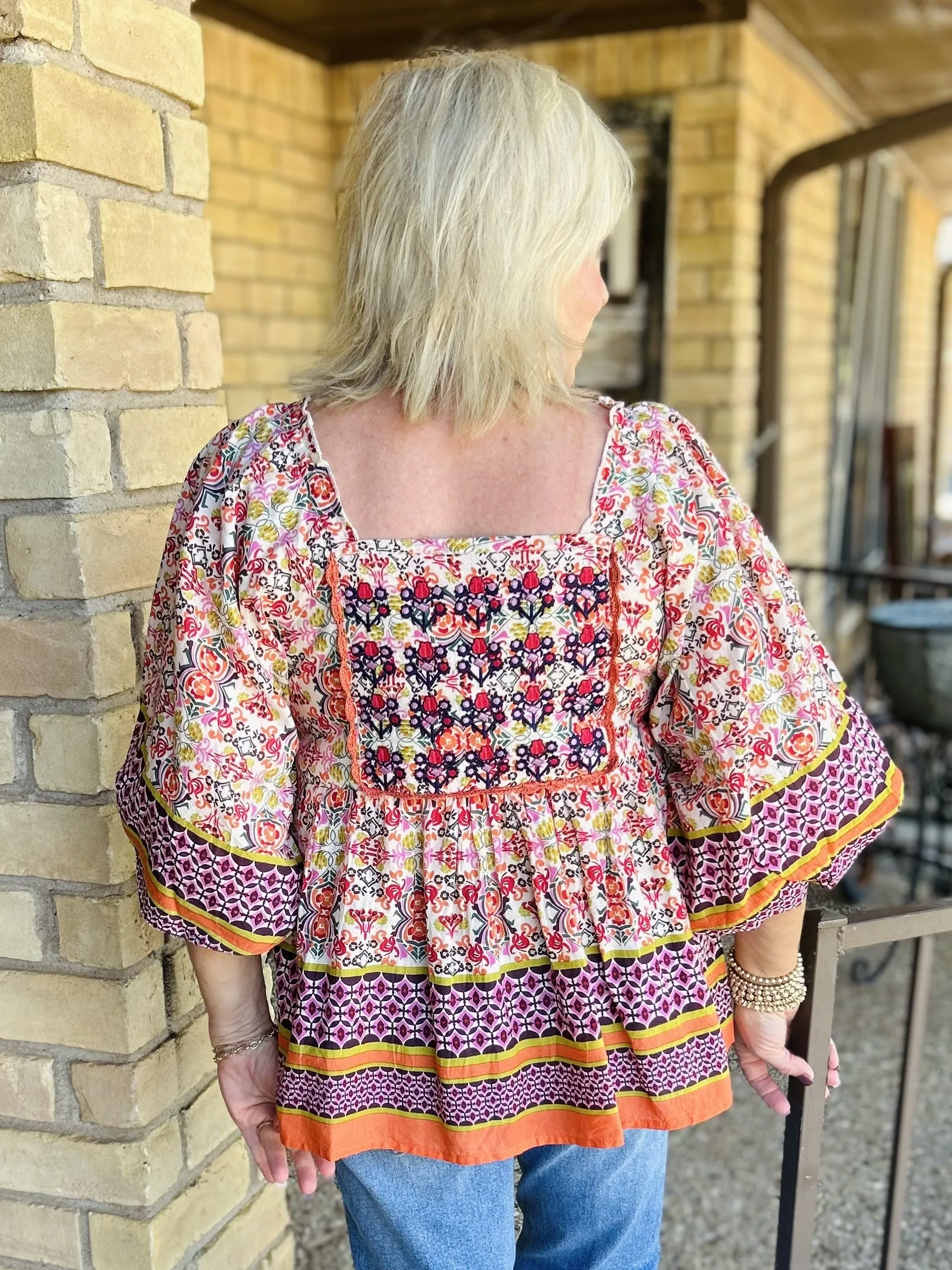 Ivy Jane Tile Patterned Top