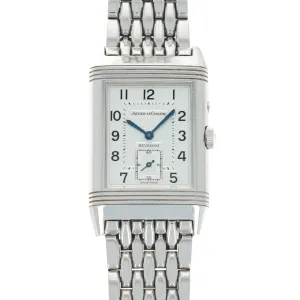 Jaeger Lecoultre Steel Reverso Day-Night Watch