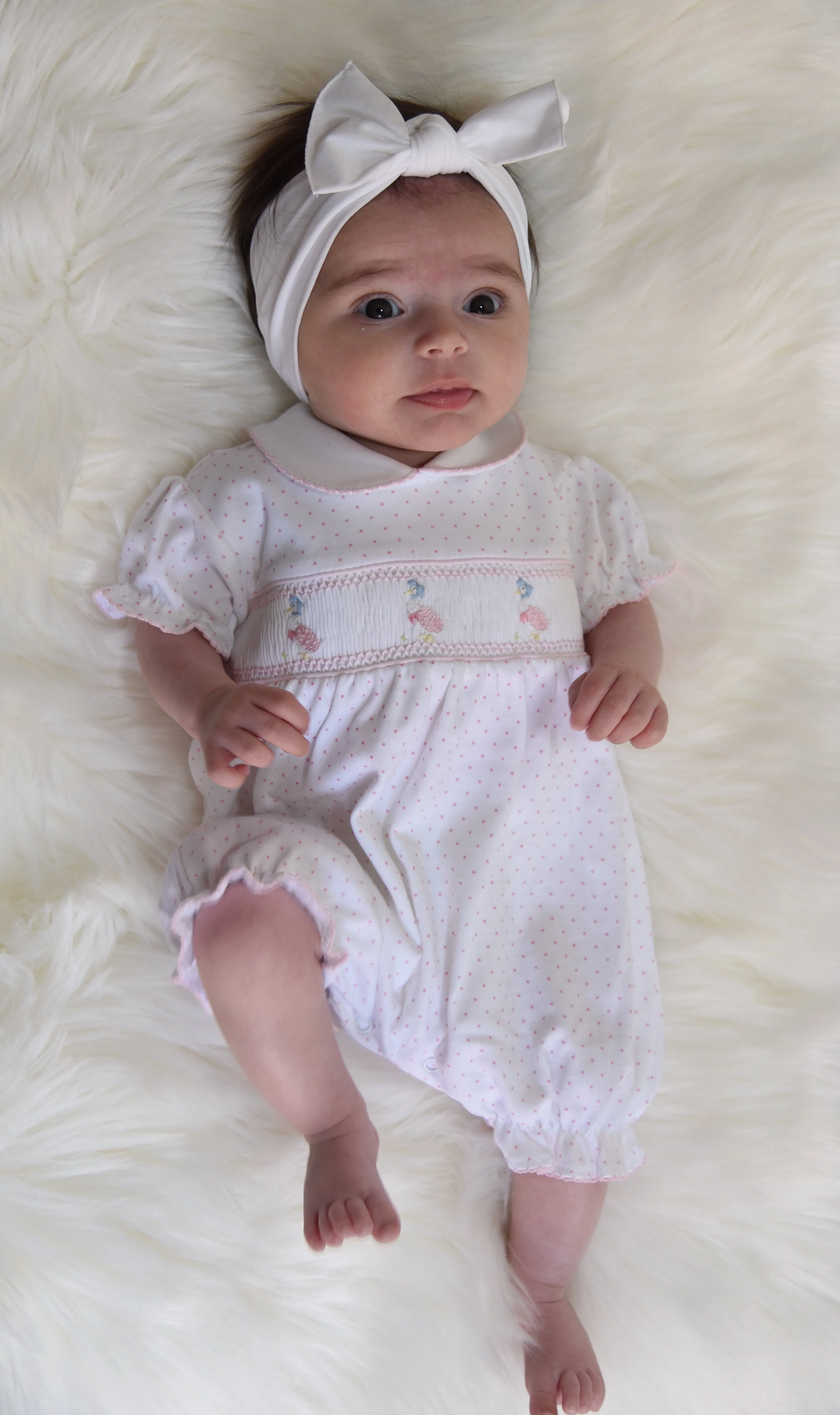 Jemima Puddle Duck Smocked Romper
