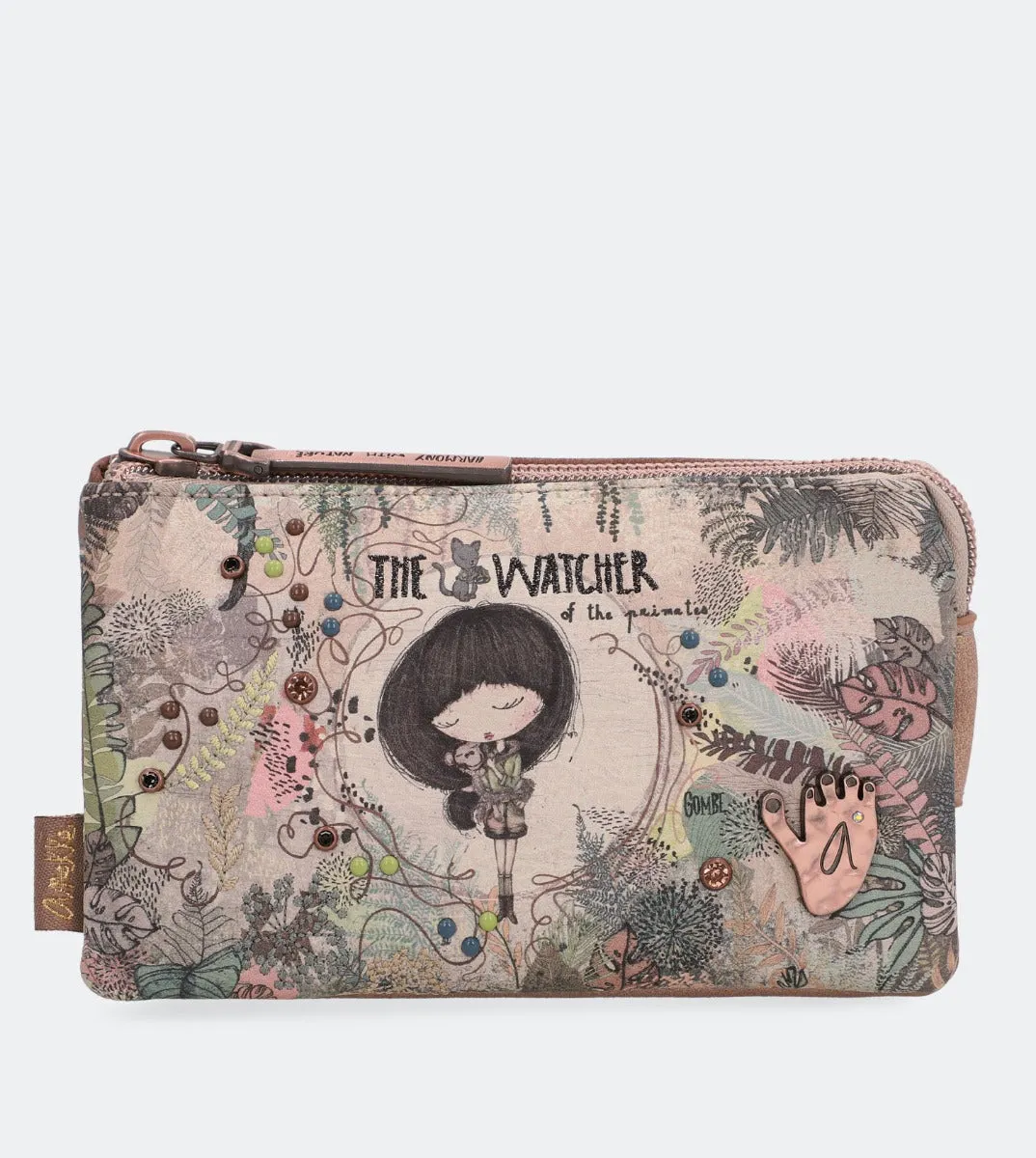 Jungle triple compartment purse