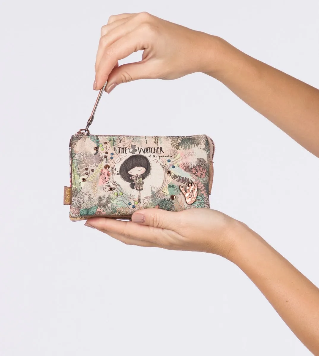 Jungle triple compartment purse