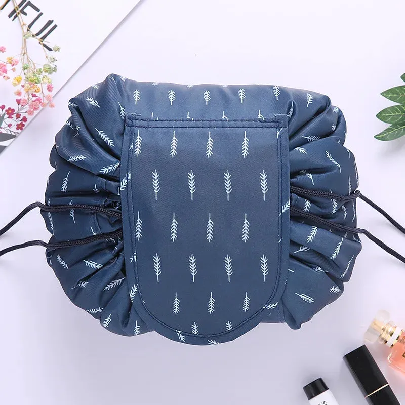 Kawaii Floral Drawstring Makeup Bag 🌸✨ | Portable Waterproof Cosmetic Pouch for Travel & Toiletries 💖👜