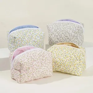 Kawaii Floral Dream 🌸✨ Puffy Makeup Bag - Large Travel Cosmetic Pouch & Accessory! 🌷🌼