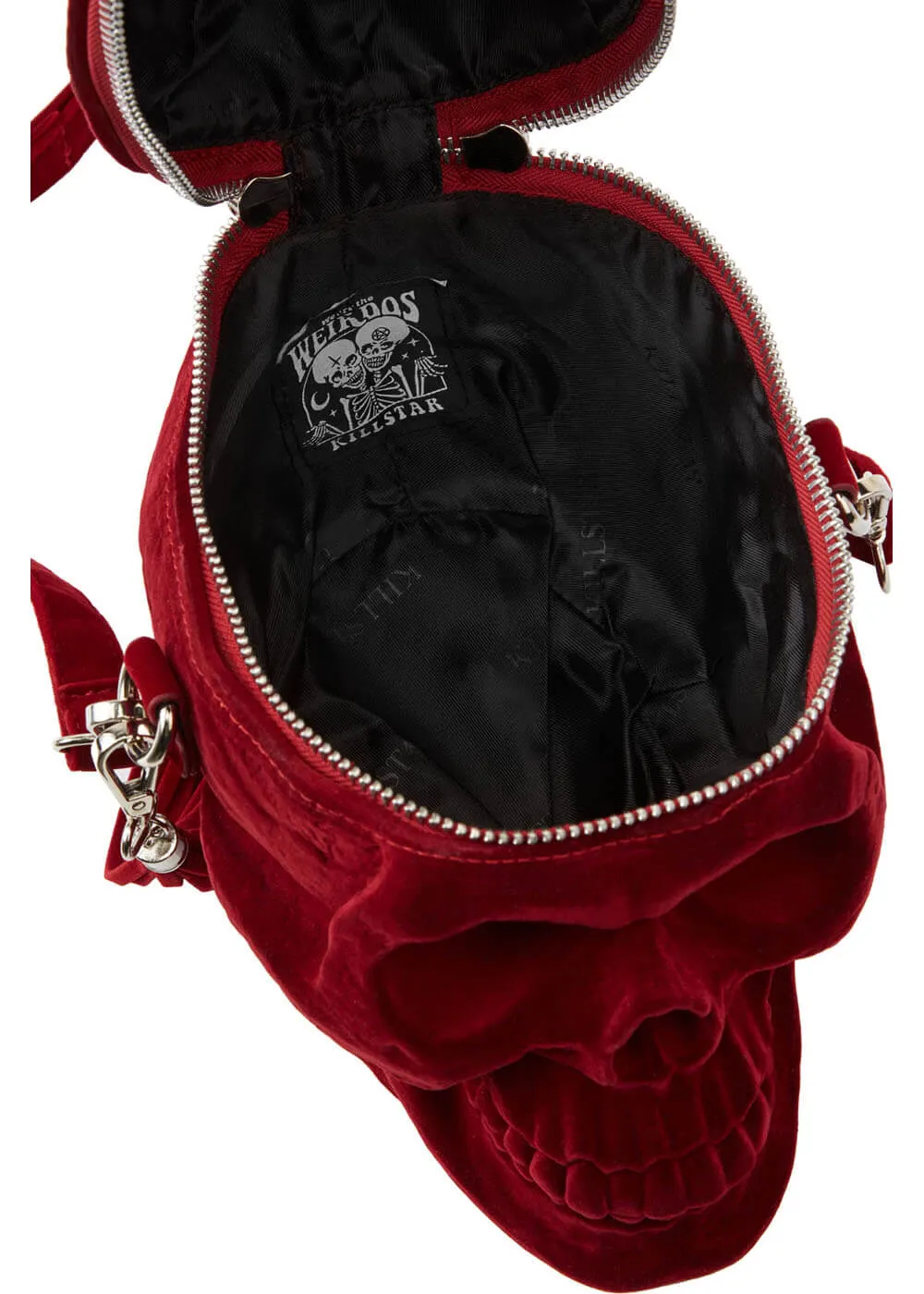 Killstar Grave Digger Skull Bag Blood Red