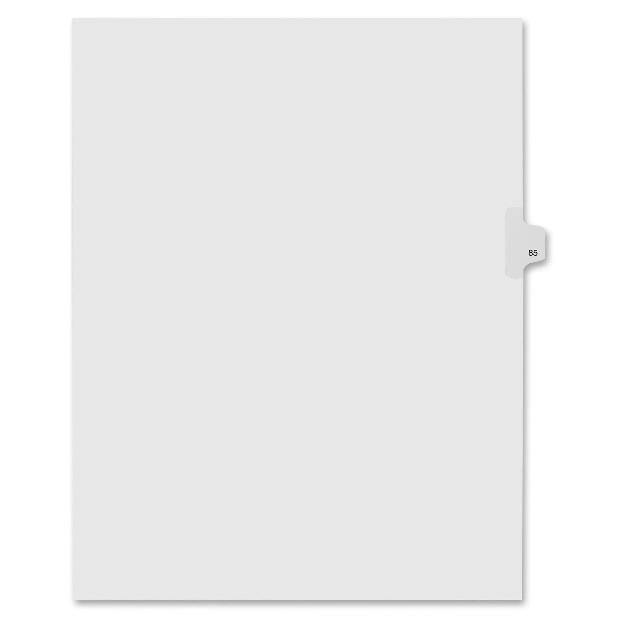 Kleer-Fax Numeric Laminated Tab Index Dividers
