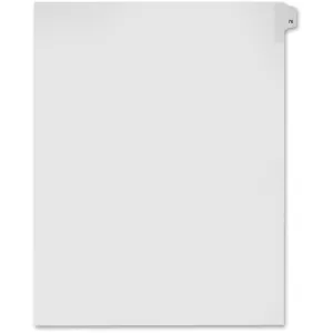 Kleer-Fax Numeric Laminated Tab Index Dividers