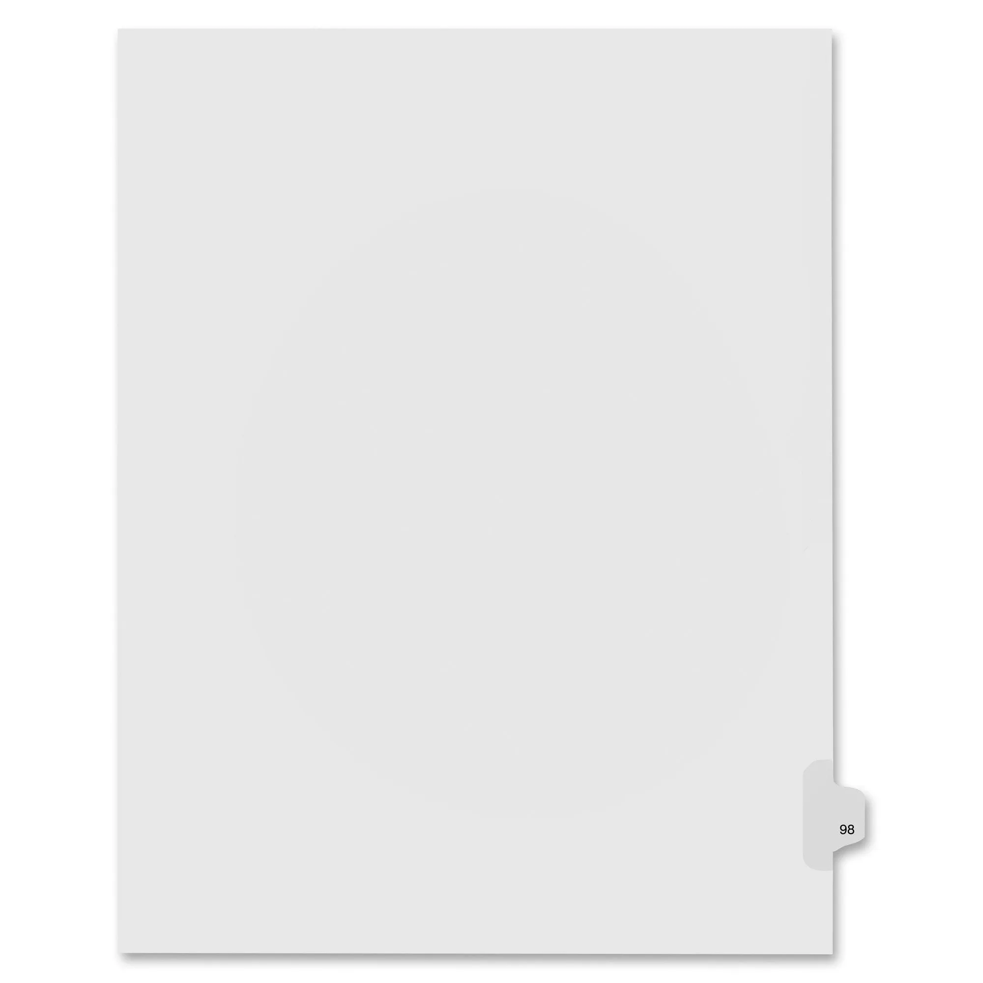 Kleer-Fax Numeric Laminated Tab Index Dividers