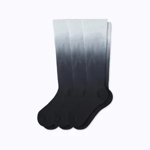 Knee-High Compression Socks - 3 Pack Ombre Bundle