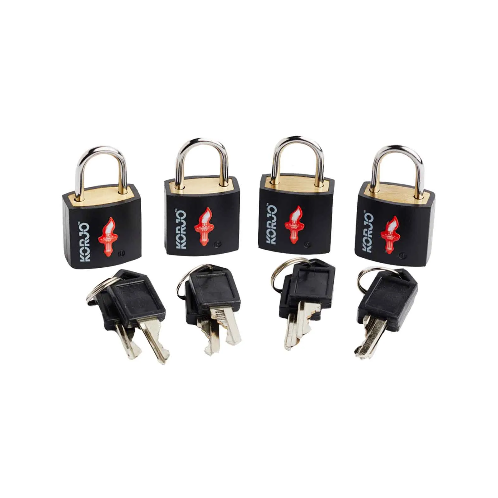 Korjo TSA Keyed Locks Four Pack