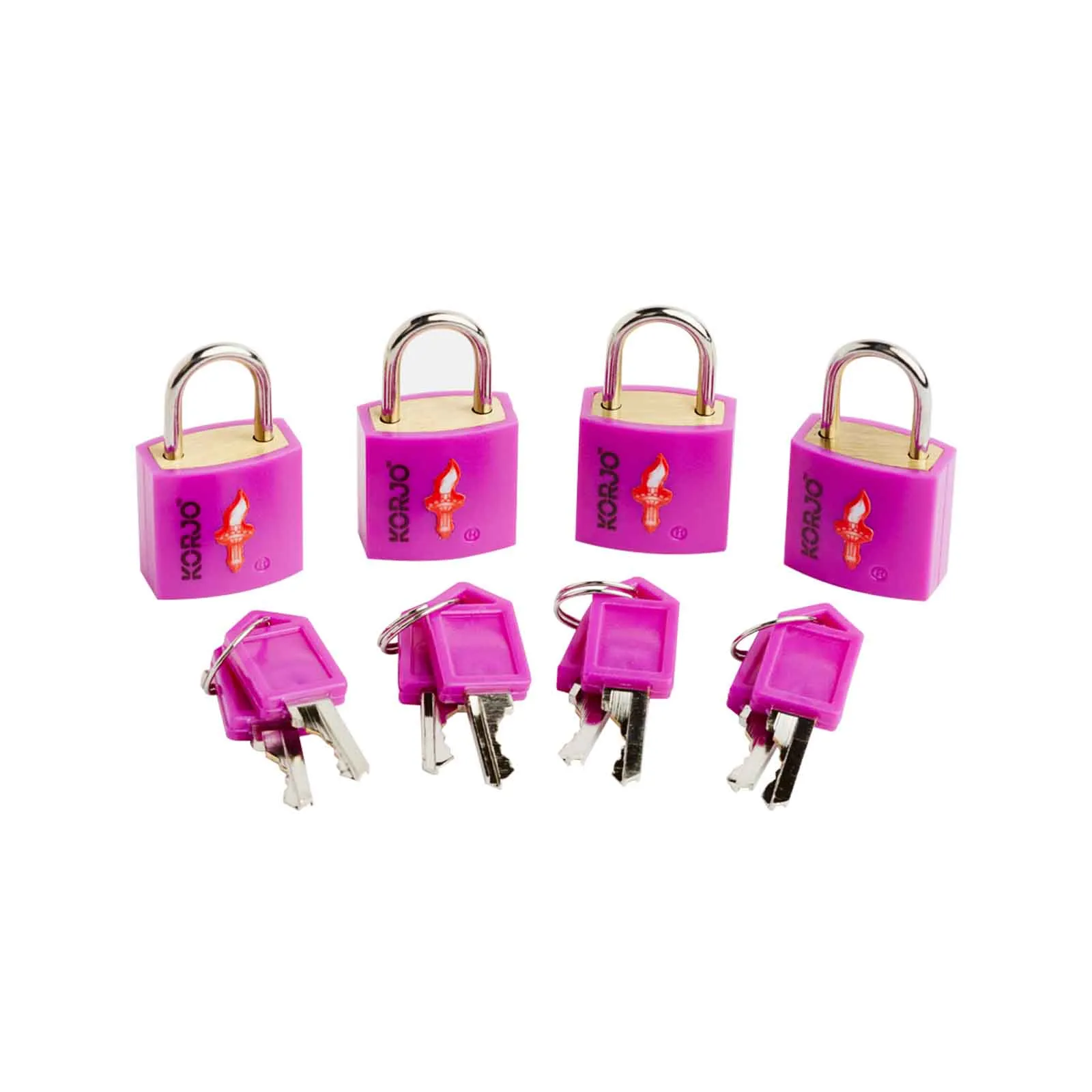 Korjo TSA Keyed Locks Four Pack