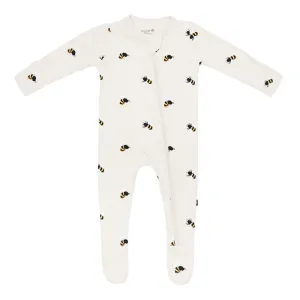 Kyte Baby Zippered Footie (Bee Mine)