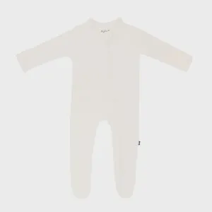 Kyte Zippered Footie-Ecru