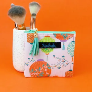 Lanterns Coin Purse. Pale Pink Coin Purse