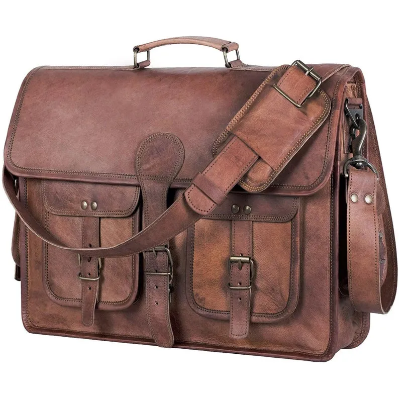Laptop Bag, Leather messenger bags for unisex