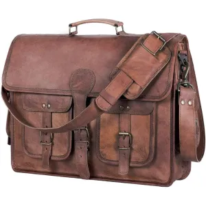 Laptop Bag, Leather messenger bags for unisex