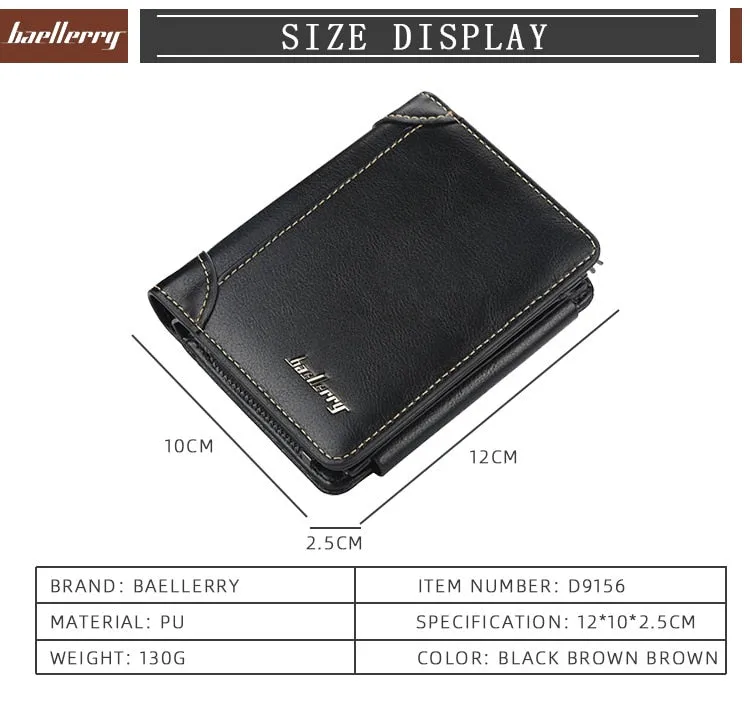 Large Capacity Short Design Men's Wallet