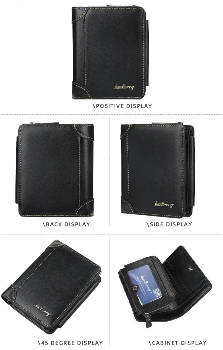 Large Capacity Short Design Men's Wallet