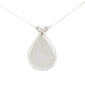Large Forged Drop Necklace with Silver