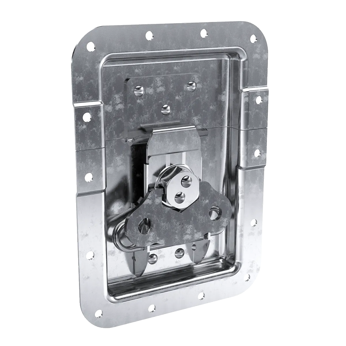 Large Recessed Low Mount Twist Catch with 7/8" Extrusion Offset