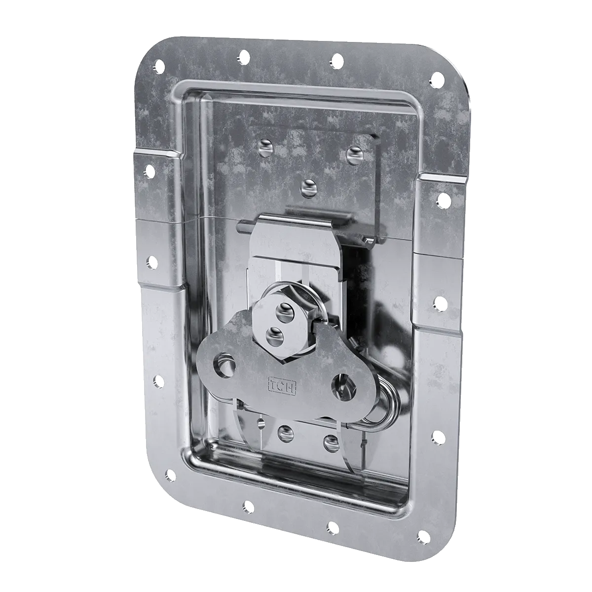 Large Recessed Low Mount Twist Catch with 7/8" Extrusion Offset