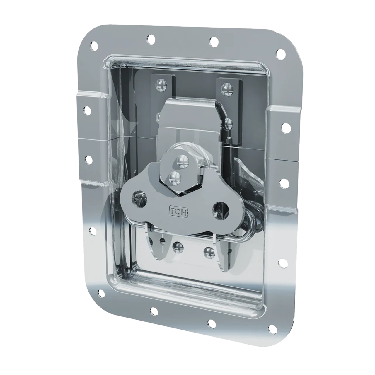 Large Recessed Twist Catch with 7/8" Extrusion Offset