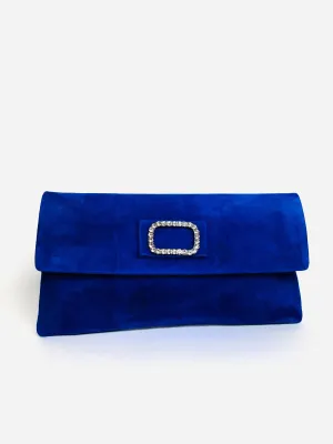 Le Babe - Bomilly Blue Diamonte Clutch
