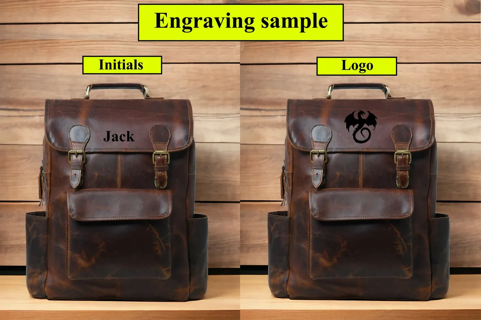Leather Backpack, Travel Backpack Rucksack