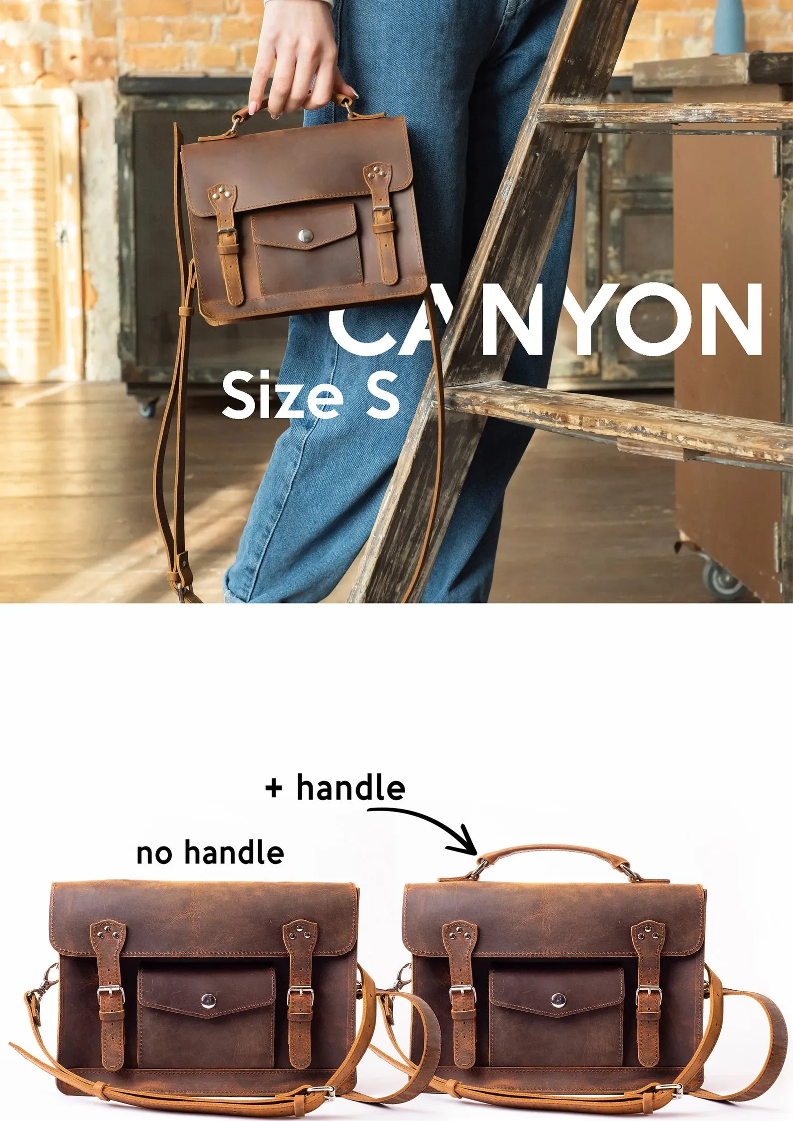 Leather Bag, Brown Leather Satchel Bag