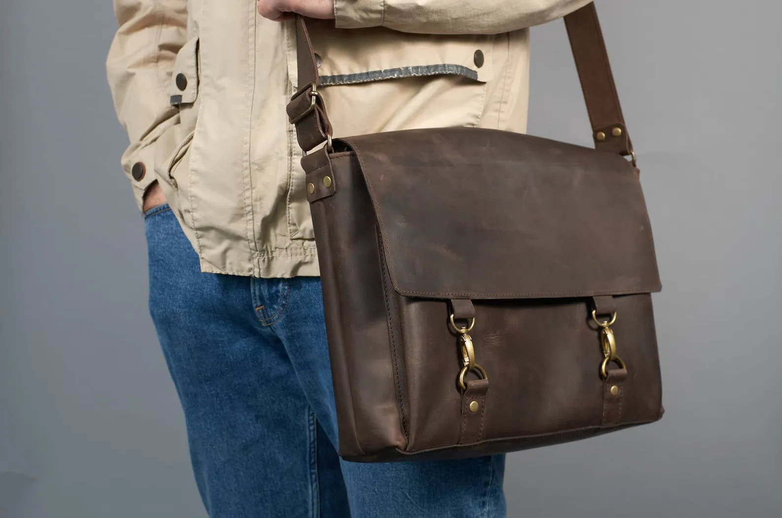 leather messenger bag crossbody bag