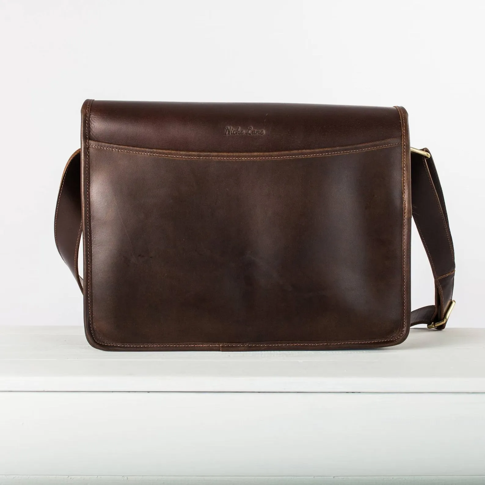 leather messenger bag Leather Laptop