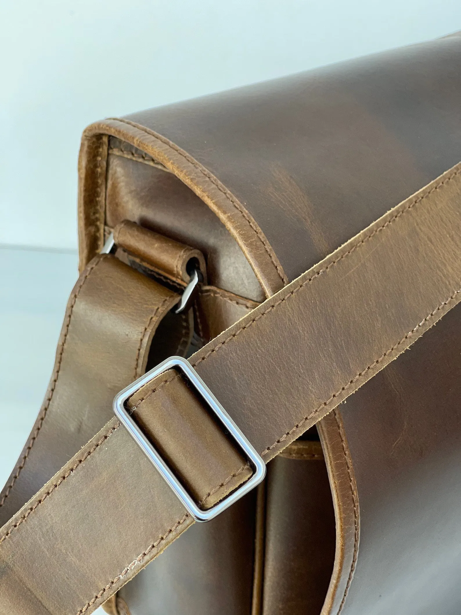leather messenger bag Leather Laptop